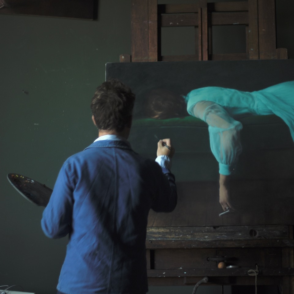 2. He paints stillness with an edge