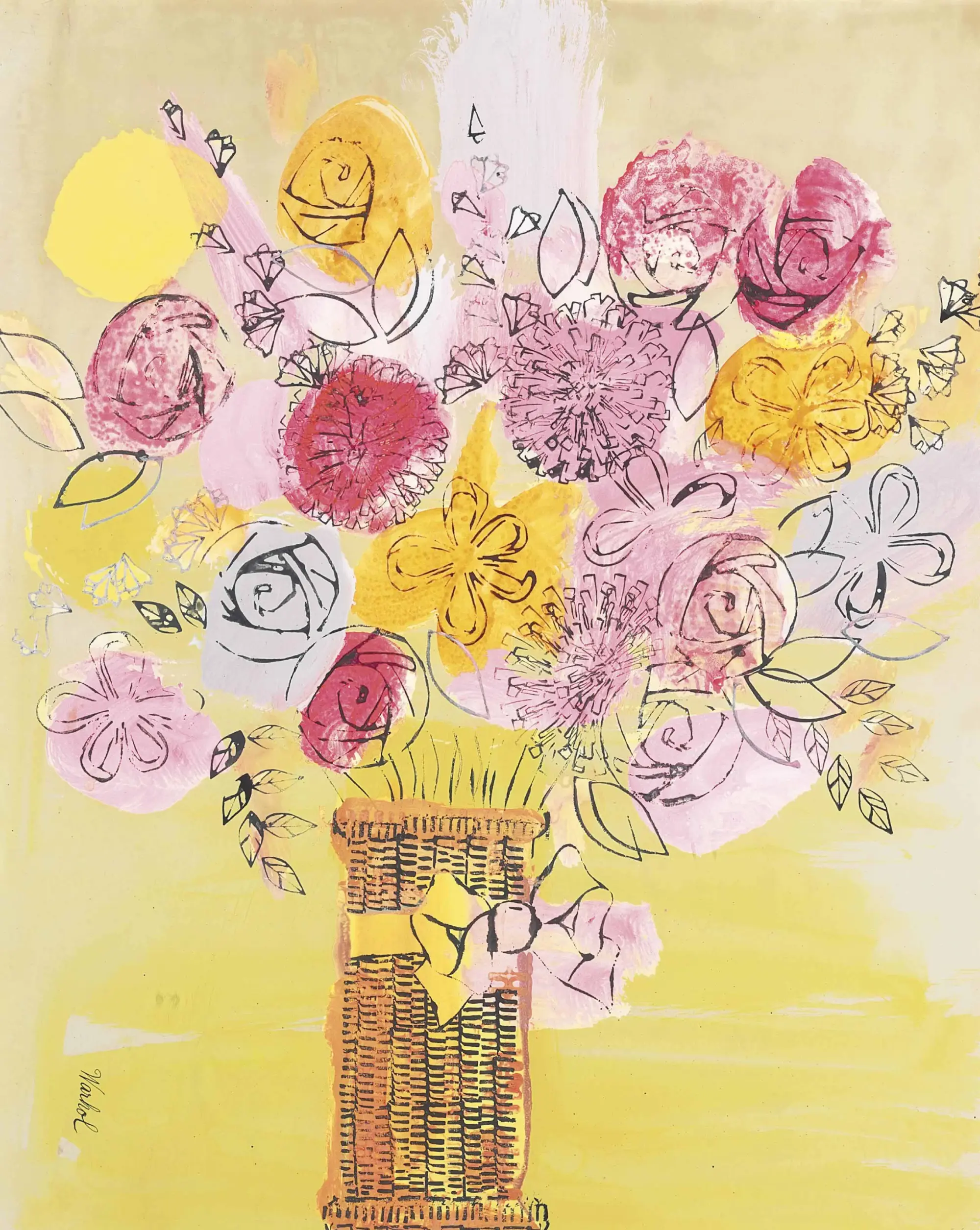 Andy Warhol, Mexican Flowers, 1961