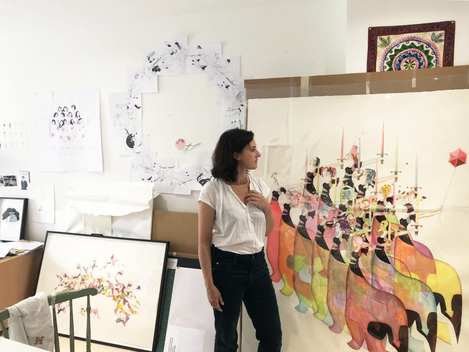 Delphine Lebourgeois in her London studio.