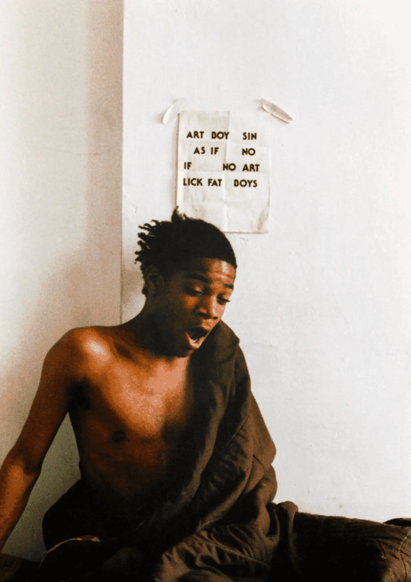 An image of the artist in 'Boom for Real: The Late Teenage Years of Jean-Michel Basquiat'.
