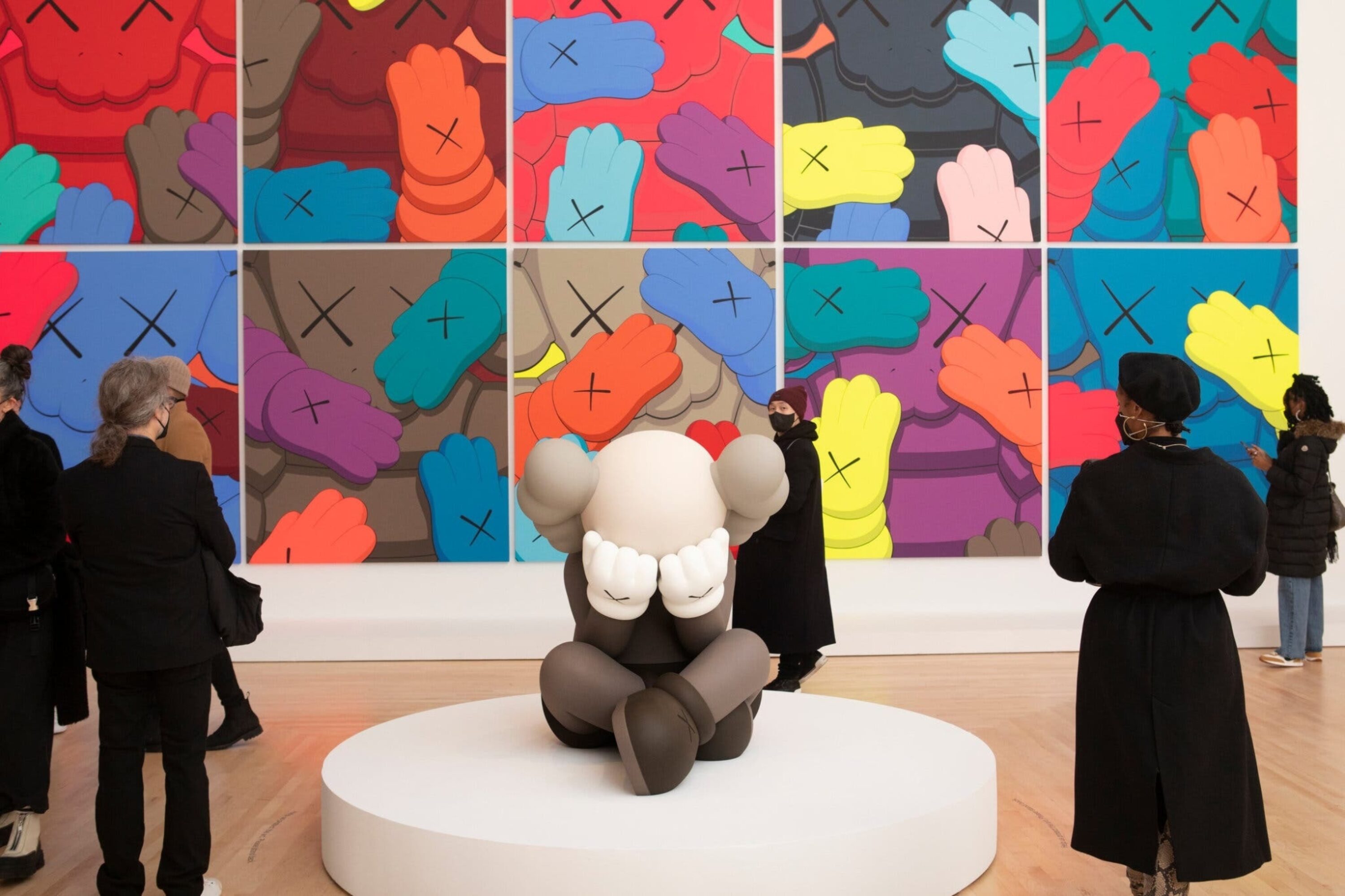 “KAWS:WHAT PARTY” at the Brooklyn Museum.
