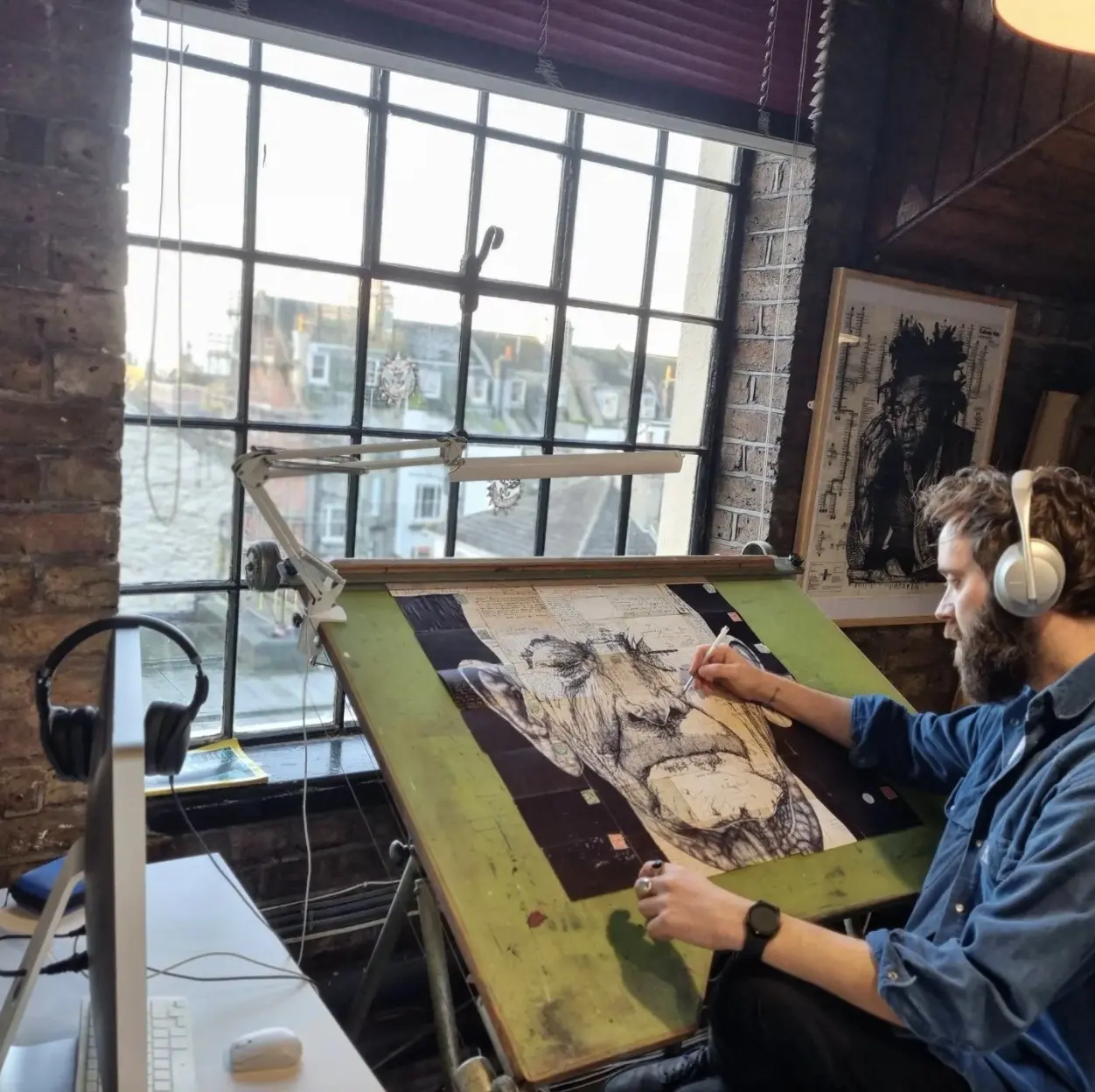 Mark Powell in his Brighton studio