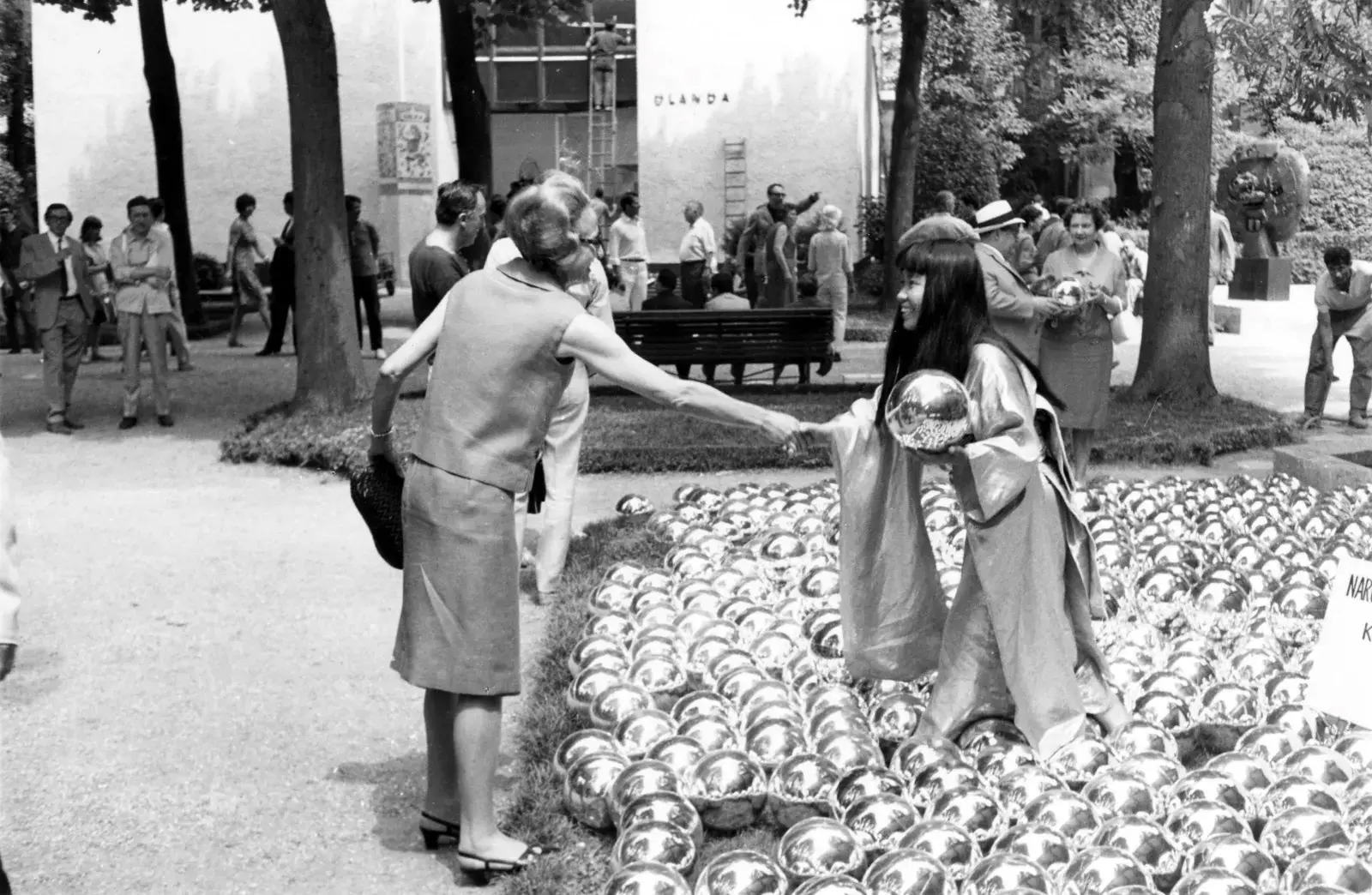 Yayoi Kusama  Narcissus Garden, 1966, Installation view, 33rd Venice Biennale, 1966