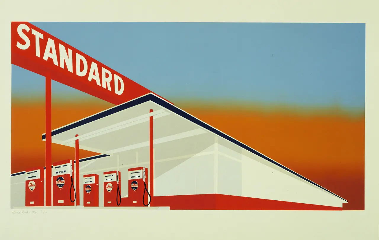 Edward Ruscha, Standard Station (1966).