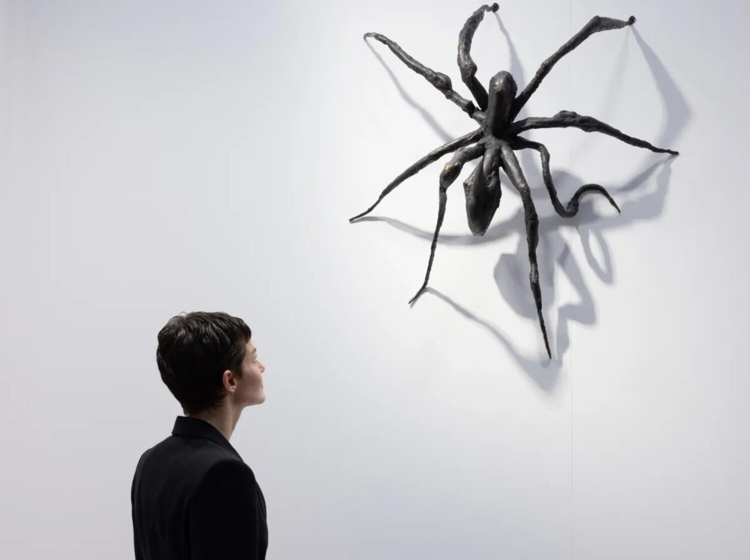Louise Bourgeois's Spider I (1995) sold for a reported $20m from the stand of Hauser & Wirth at Art Basel Paris 2024