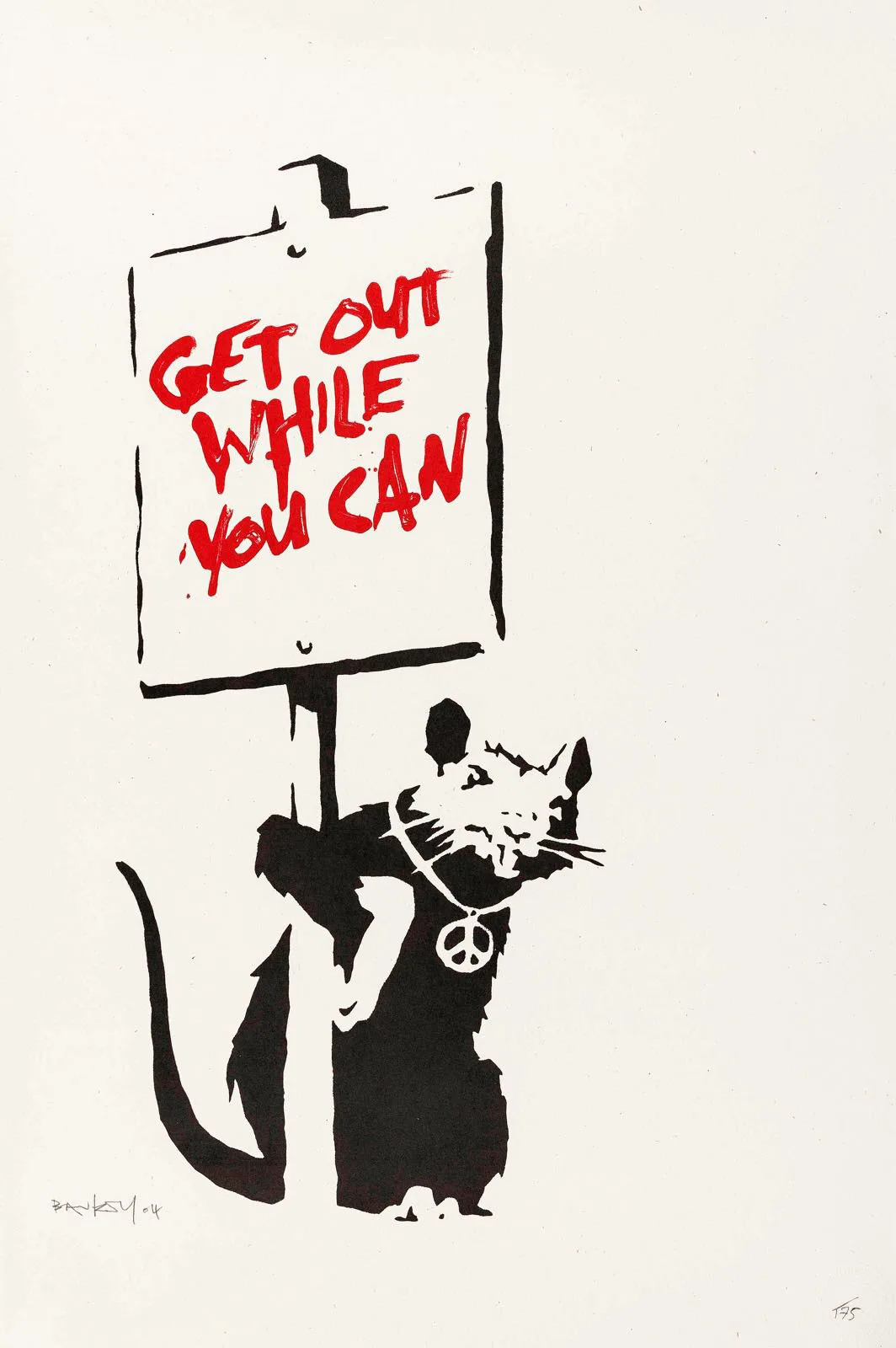 Get Out While You Can (Red) - Signed