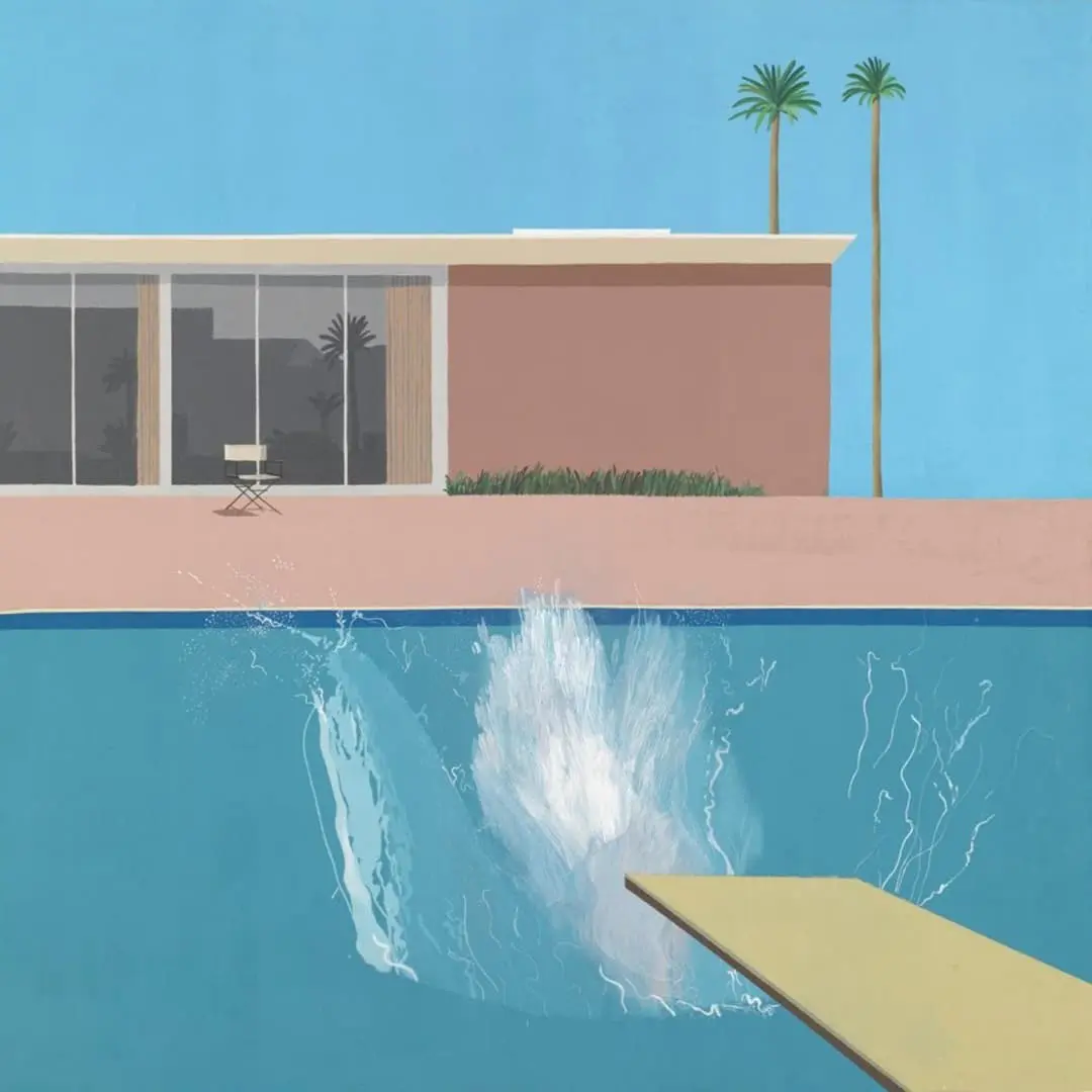 David Hockney, A Bigger Splash (1967), acrylic on canvas