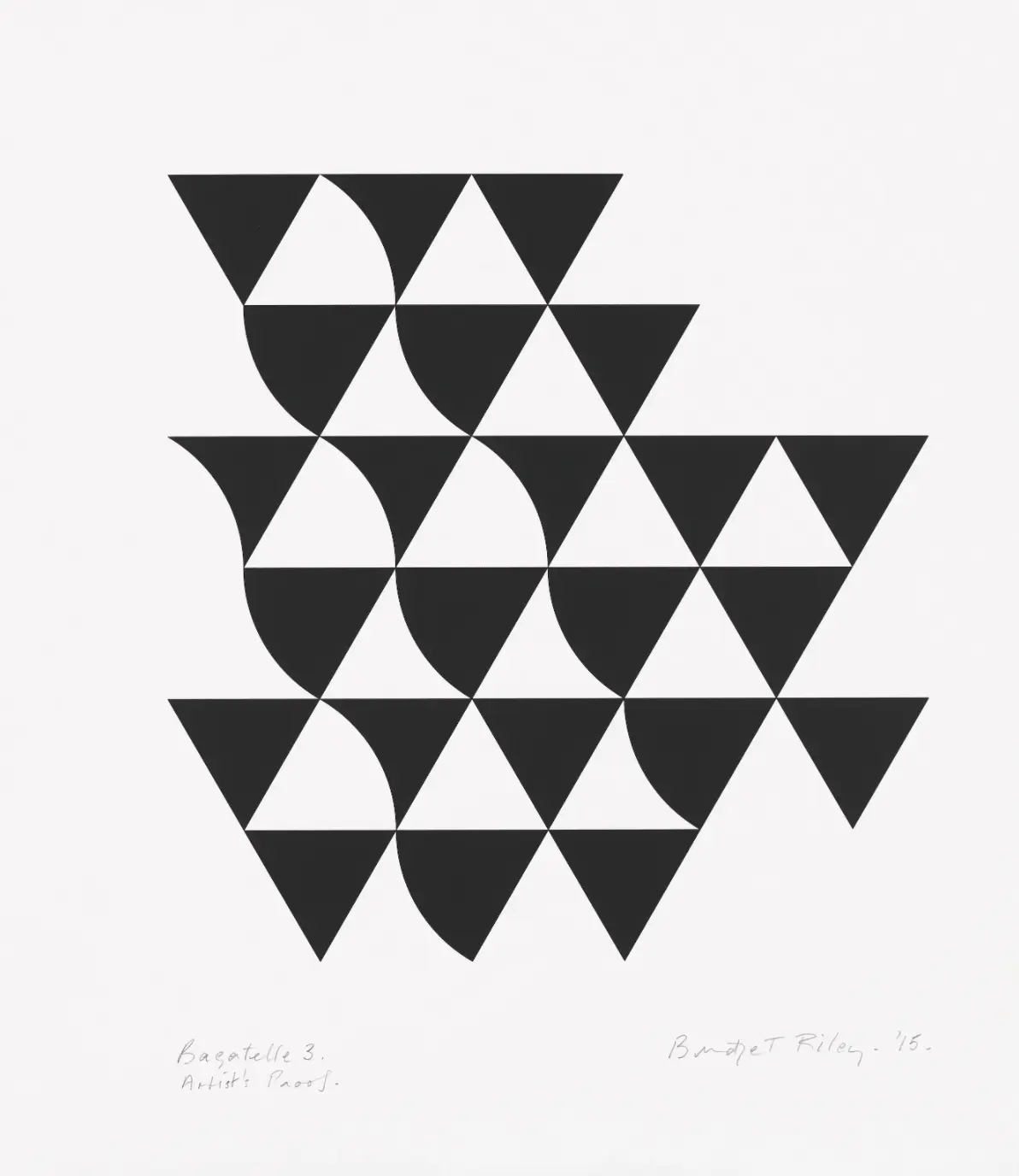 Bridget Riley's 'Sonnet', 2016 & 'Bagatelle 3', 2015