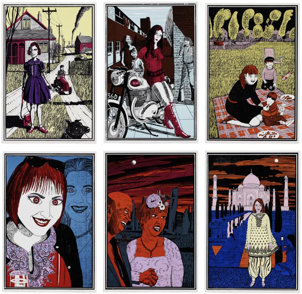 Six Snapshots of Julie (Colour)