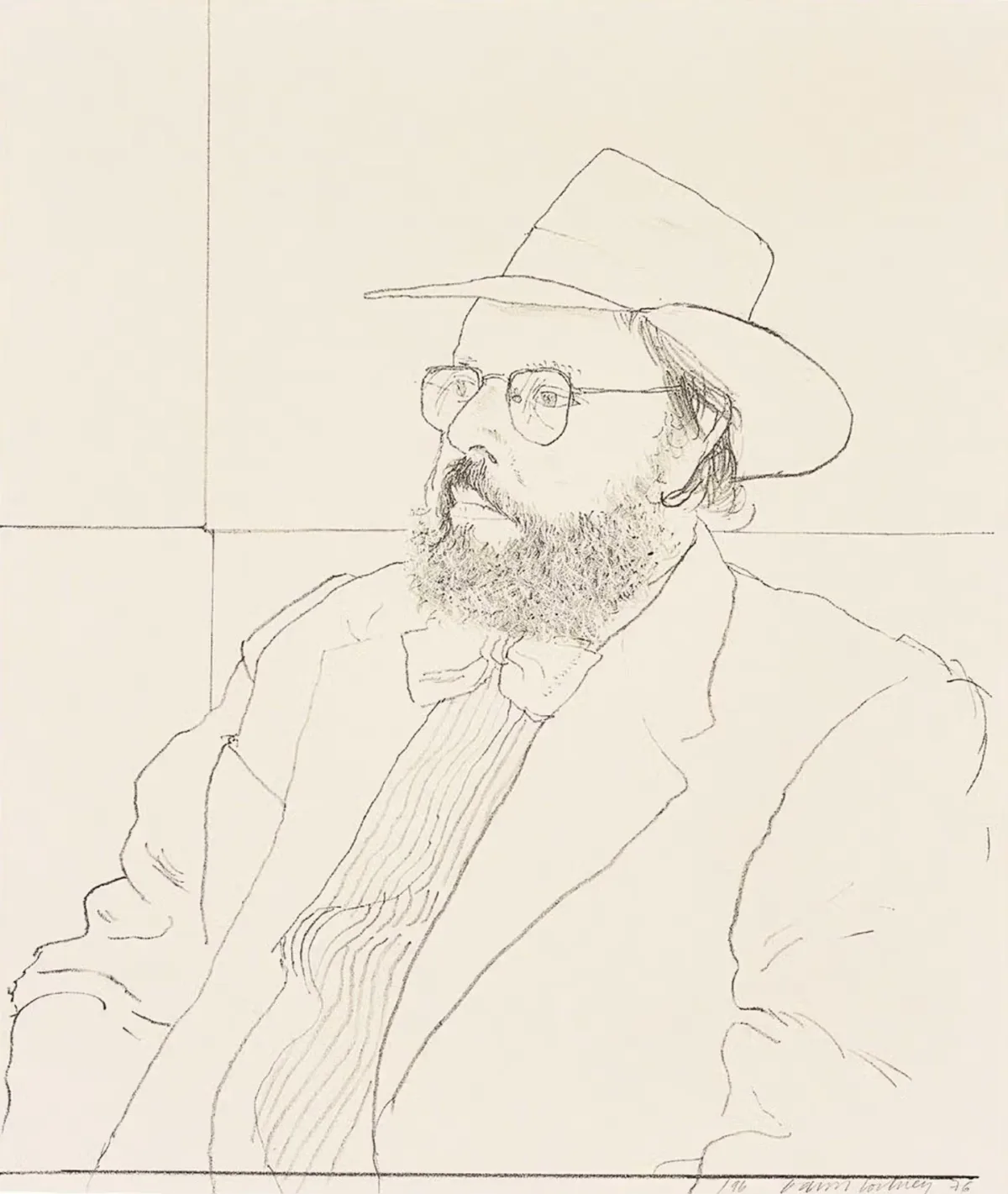 Henry Geldzahler with Hat