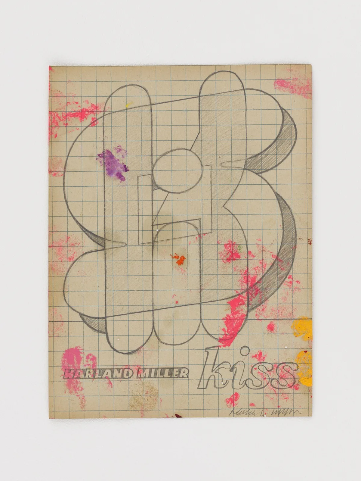 Harland Miller 'Kiss' and Tracey Emin's 'There Was Fire in My Eyes' at Hang-Up Gallery, London.