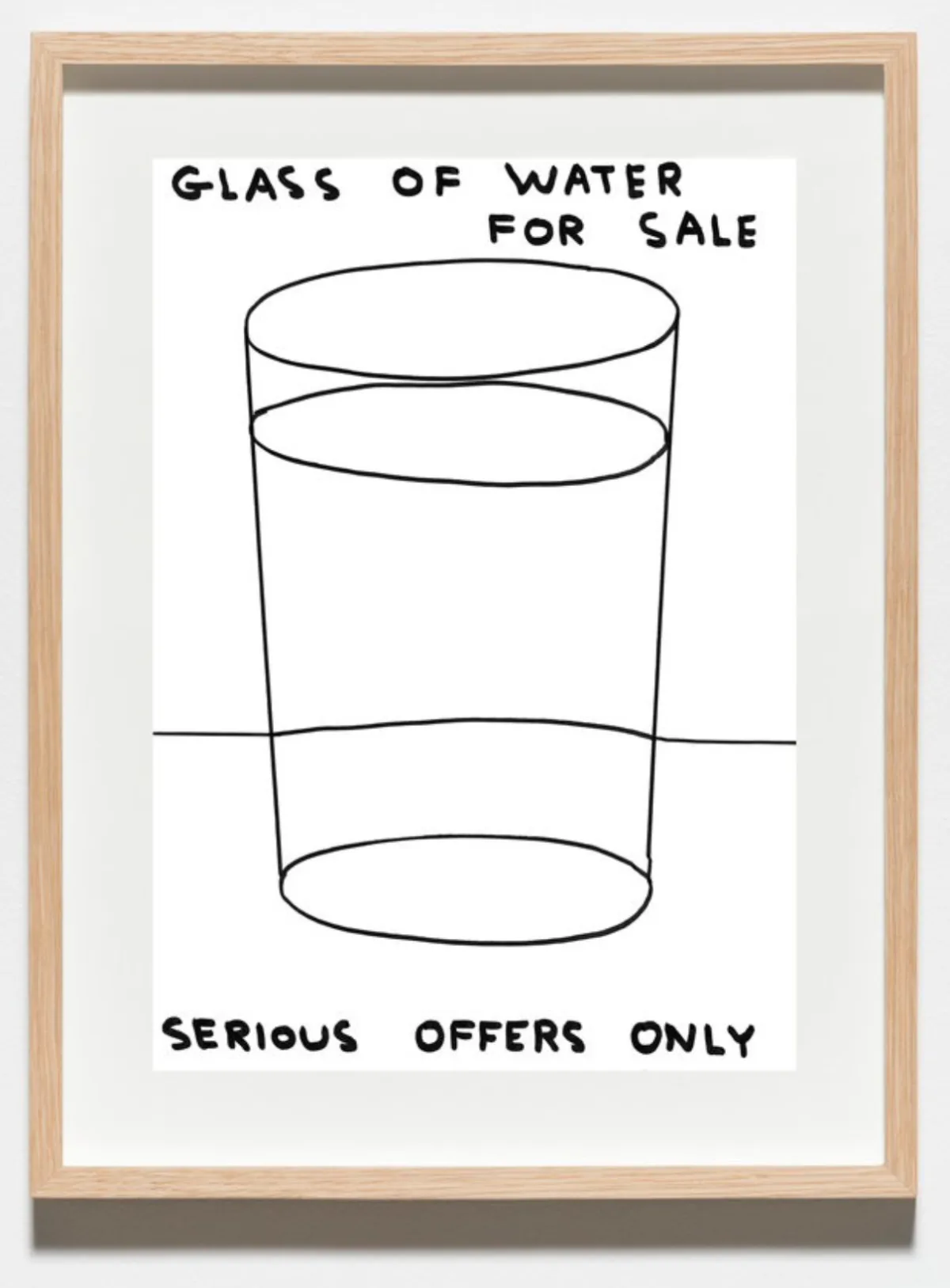 Untitled (Glass of Water for Sale)