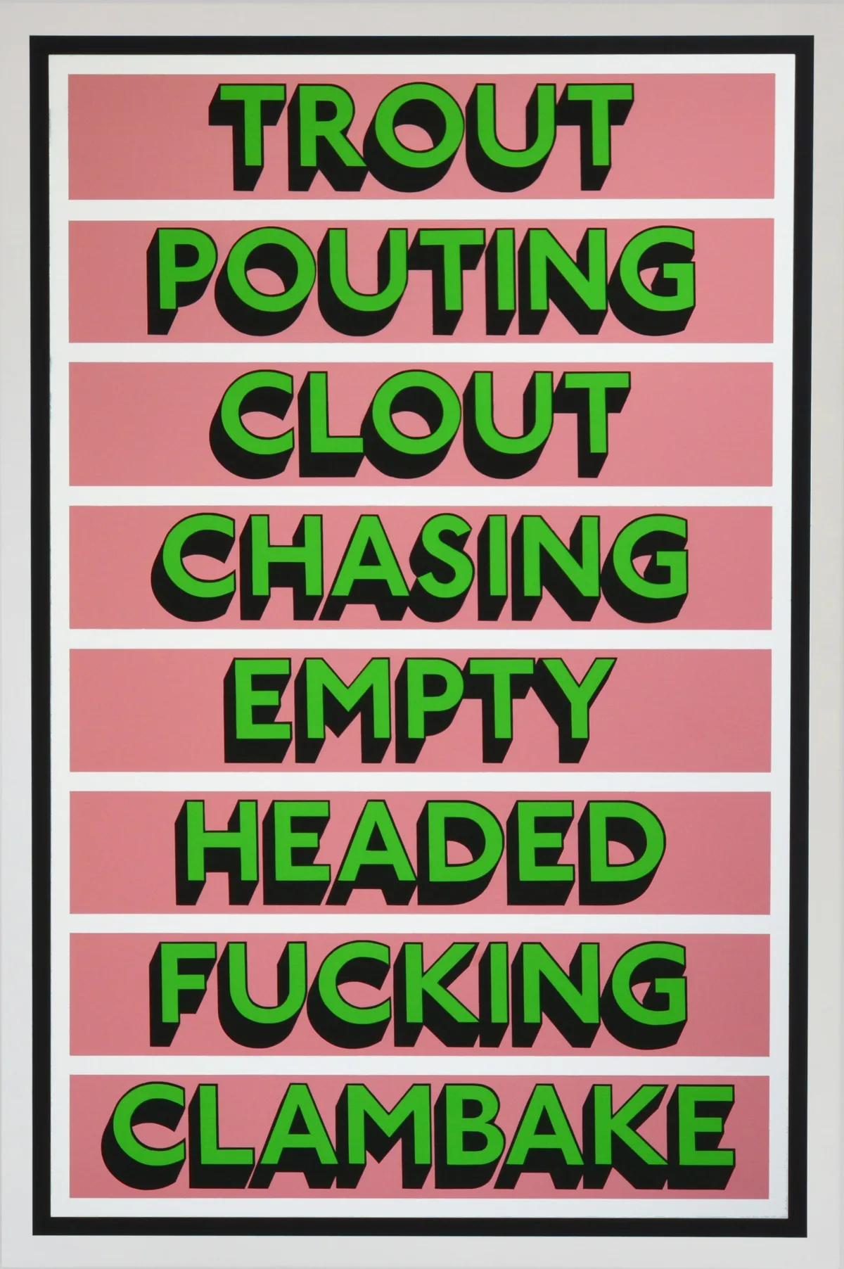 TROUT POUTING