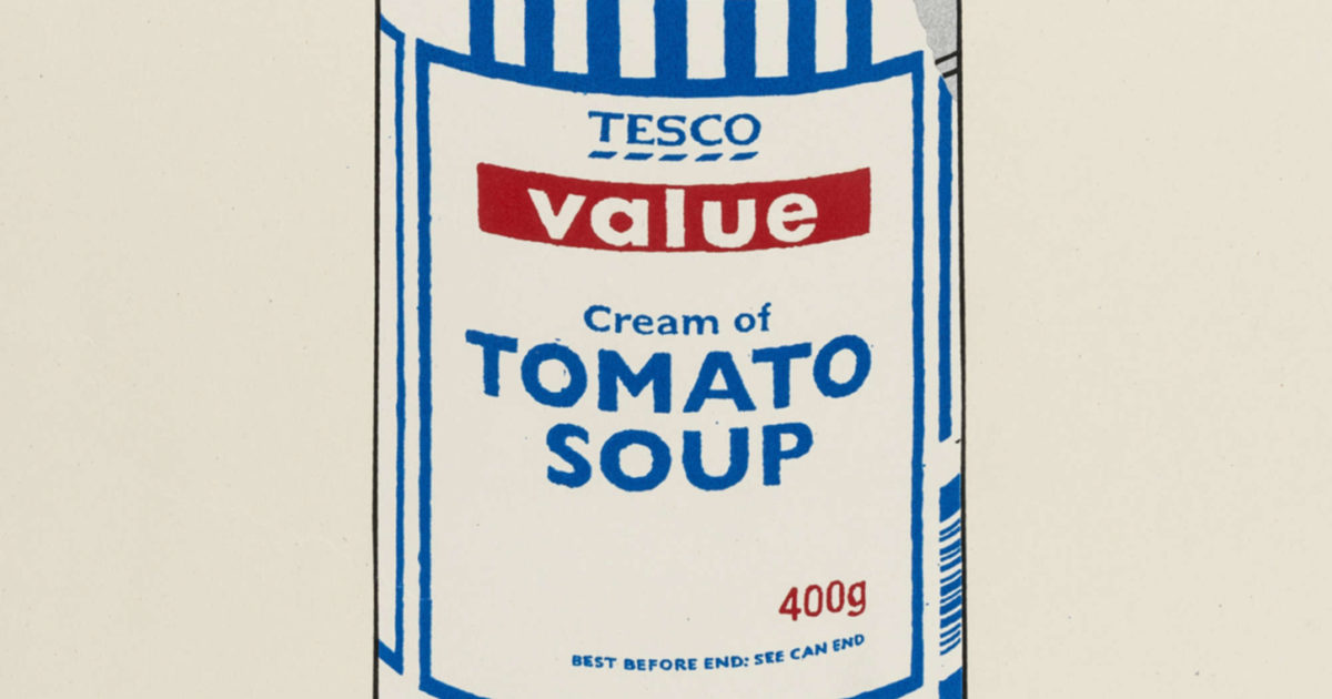 Banksy - Soup Can (Original Colourway) - Unsigned | Hang-Up Gallery
