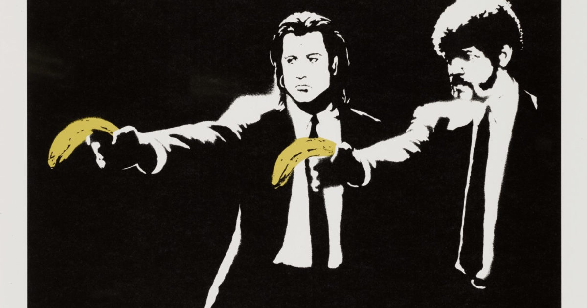 Banksy - Pulp Fiction - Unsigned | Hang-Up Gallery
