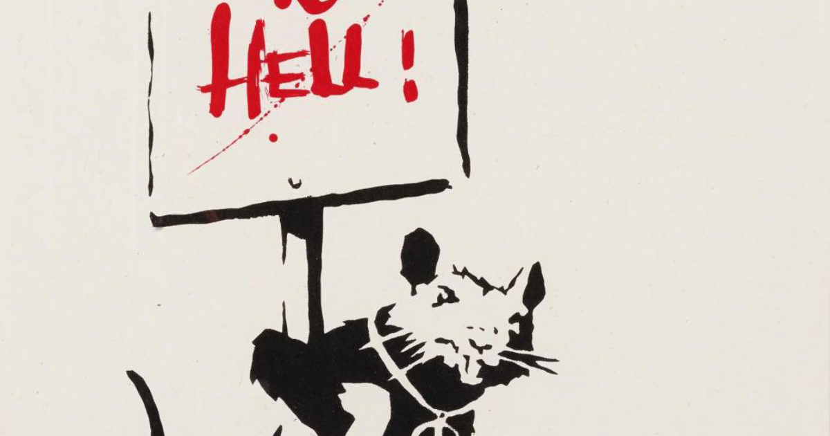 BANKSY WCP ED.50枚限定 人気「WELCOME TO HELL」