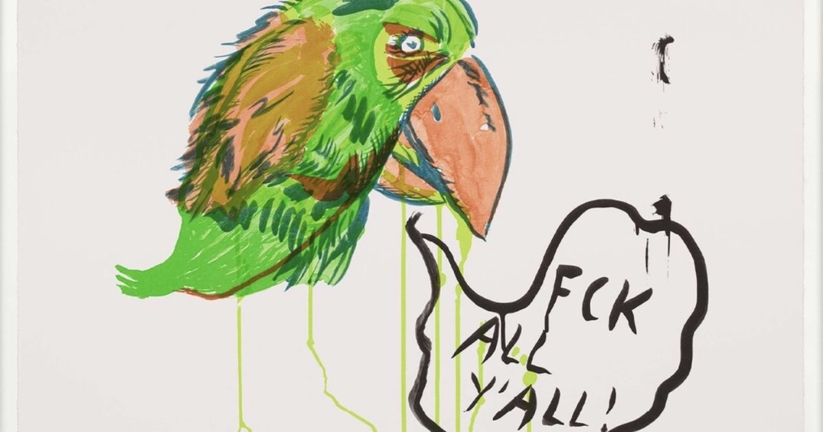 Raymond Pettibon No Title (Fck All Y'All!) … HangUp Gallery