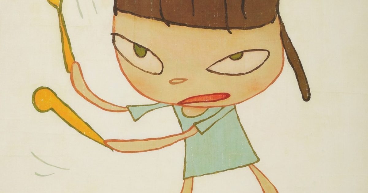 Yoshitomo Nara - Marching on a Butterbur Leaf | Hang-Up Gallery