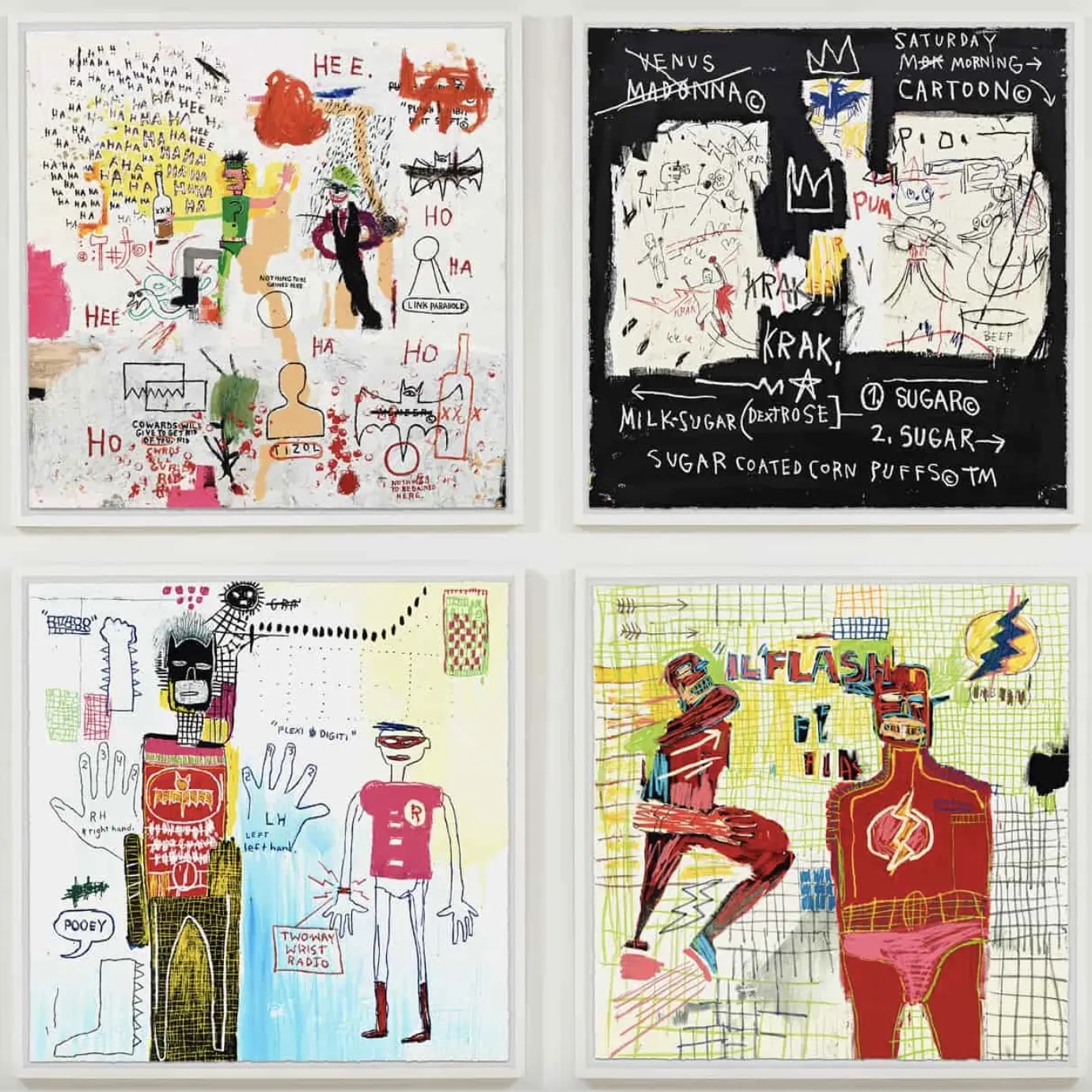 Jean-Michel Basquiat - Superhero Portfolio (Set of 4)