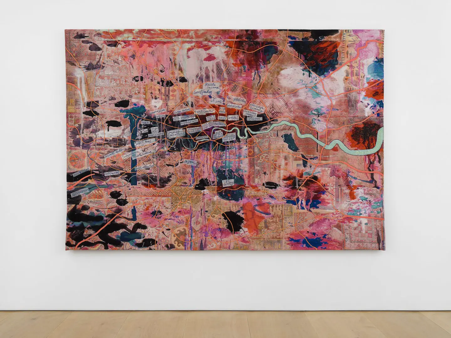 Grayson Perry, Large Expensive Abstract Painting (2019), on display at Victoria Miro, London