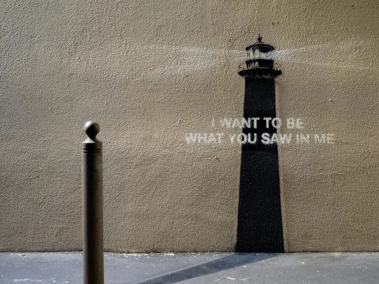 New Banksy: I Want To Be What You Saw In Me