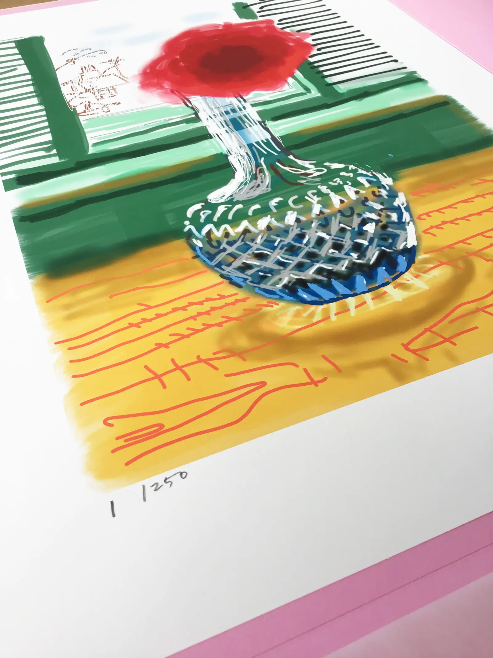 iPad Drawing No. 281, 23rd July by David Hockney, 8-colour inkjet print on archival paper, 2010-2019