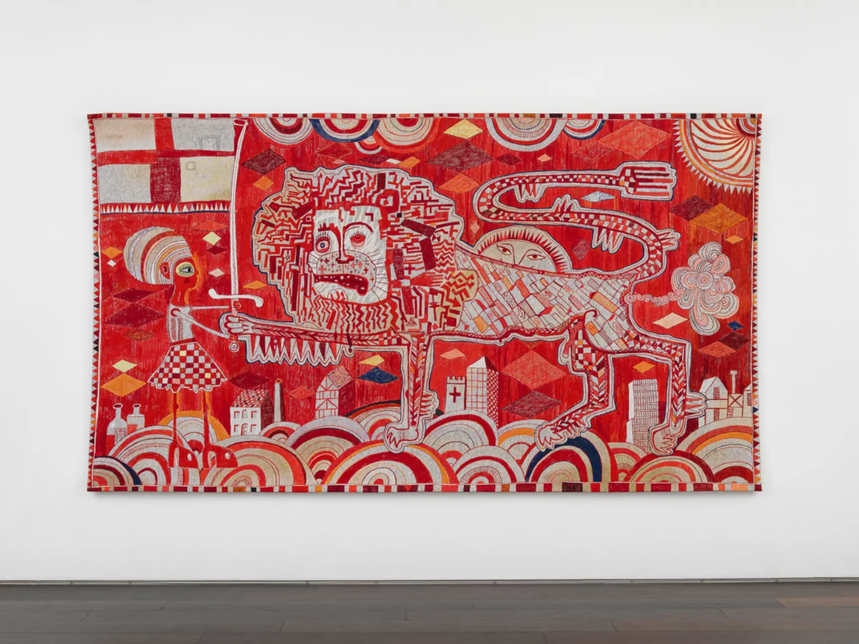 Grayson Perry, Sacred Tribal Artefact (2023), on display at Victoria Miro, London