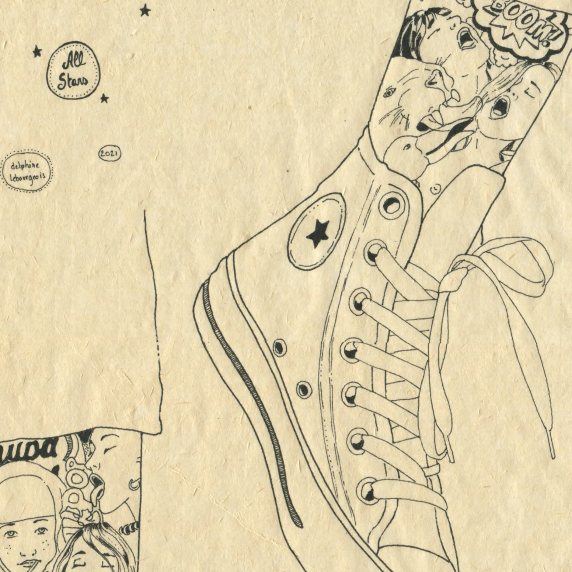 Detail of "All Stars (Study)"