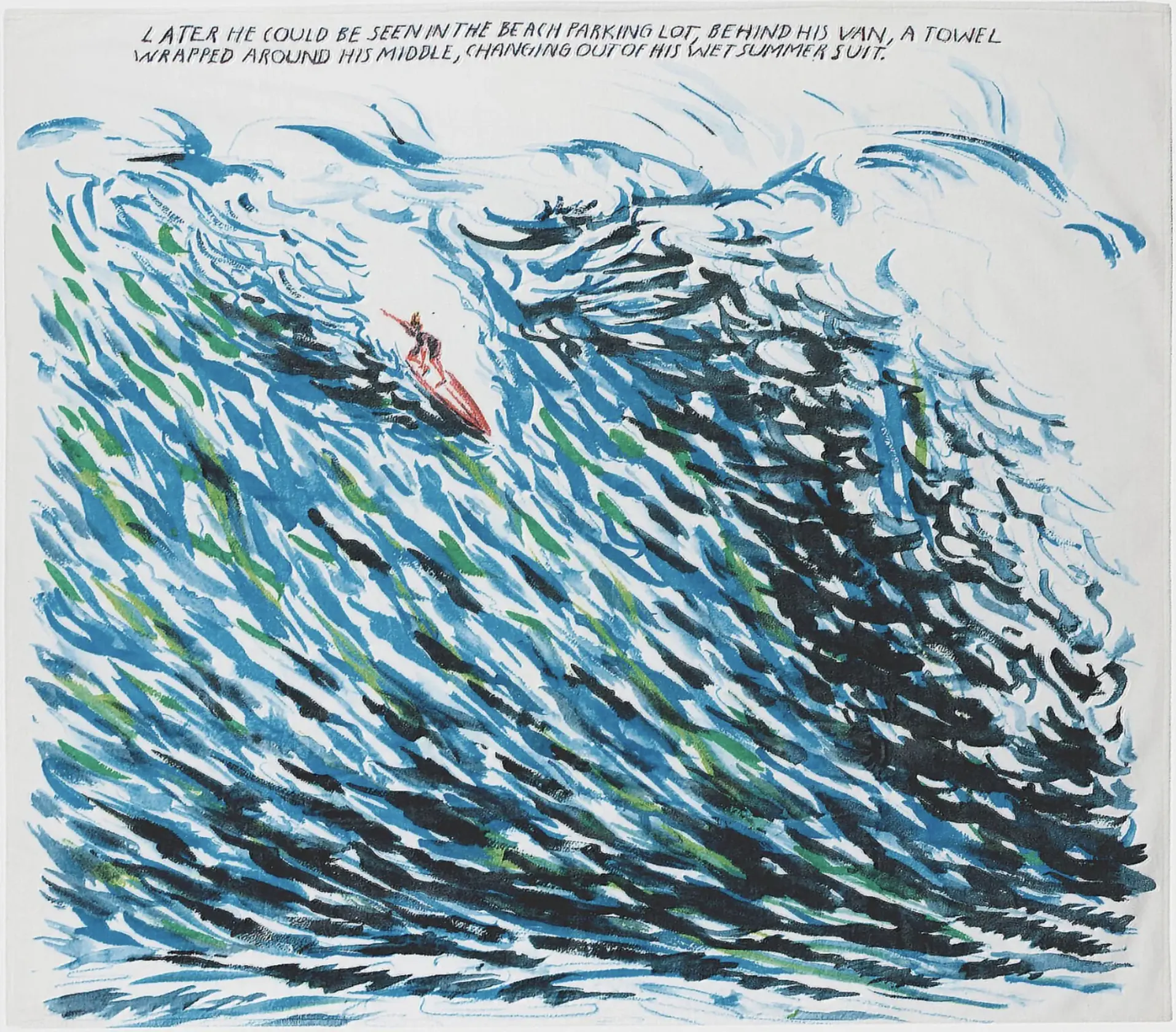 Raymond Pettibon, Untitled (Late He Could), 2009