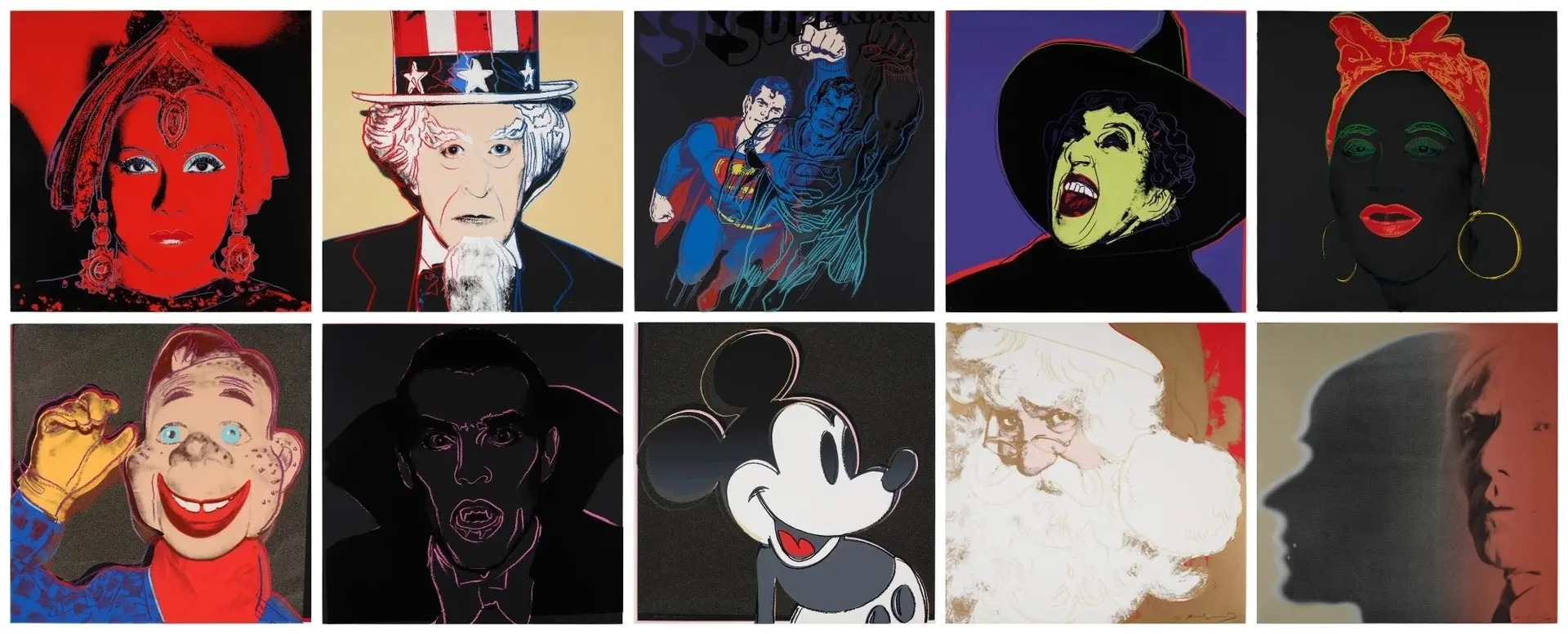 Andy Warhol, Myths (complete set), Sotheby's, New York, 27 October 2022, £871,164