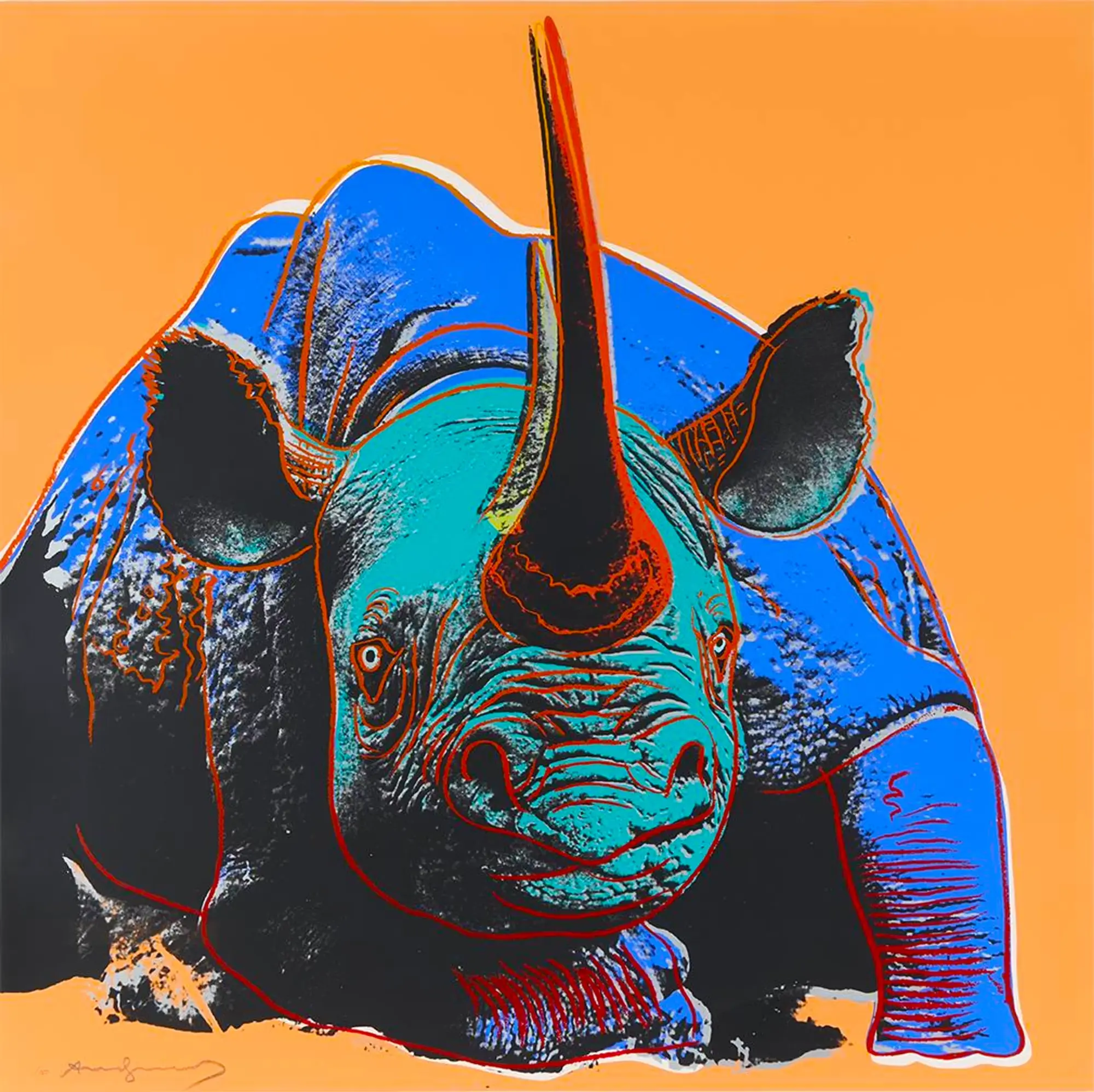 Andy Warhol, Black Rhinoceros (F. & S. II.301)
