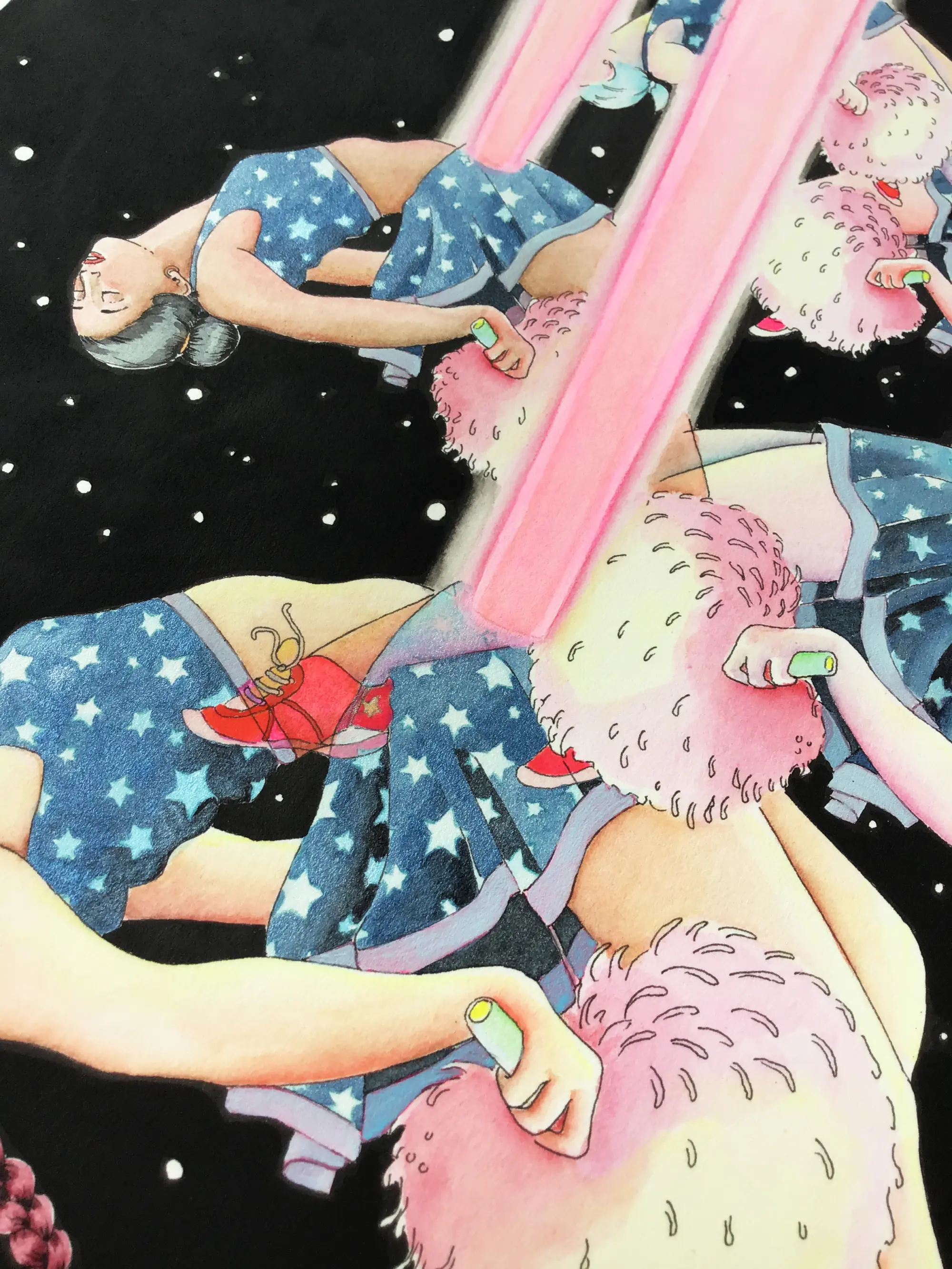 Detail of "Super Hysterical"
