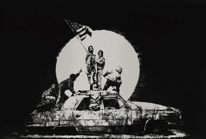 Flag (Silver) - Edition of 23 on Formica