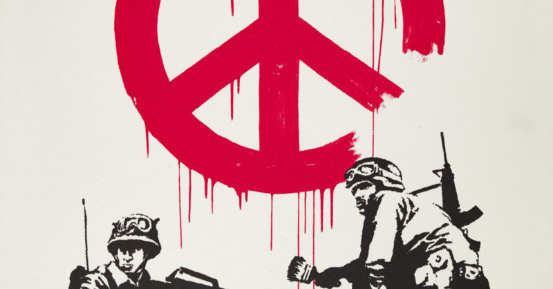 人気特価 CND – Banksy Soldiers Gallery Hang-Up | Editions | Signed - 絵画