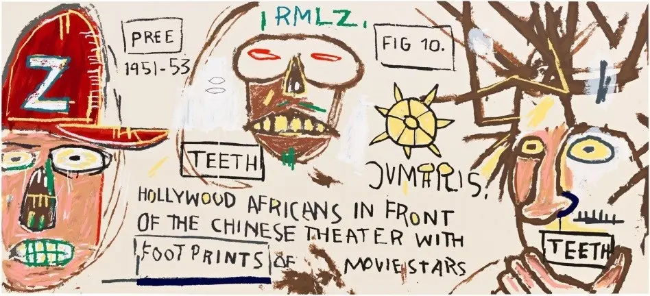 Hollywod Africans In Front Of The Chinese Theater with Footprints of Movie Stars