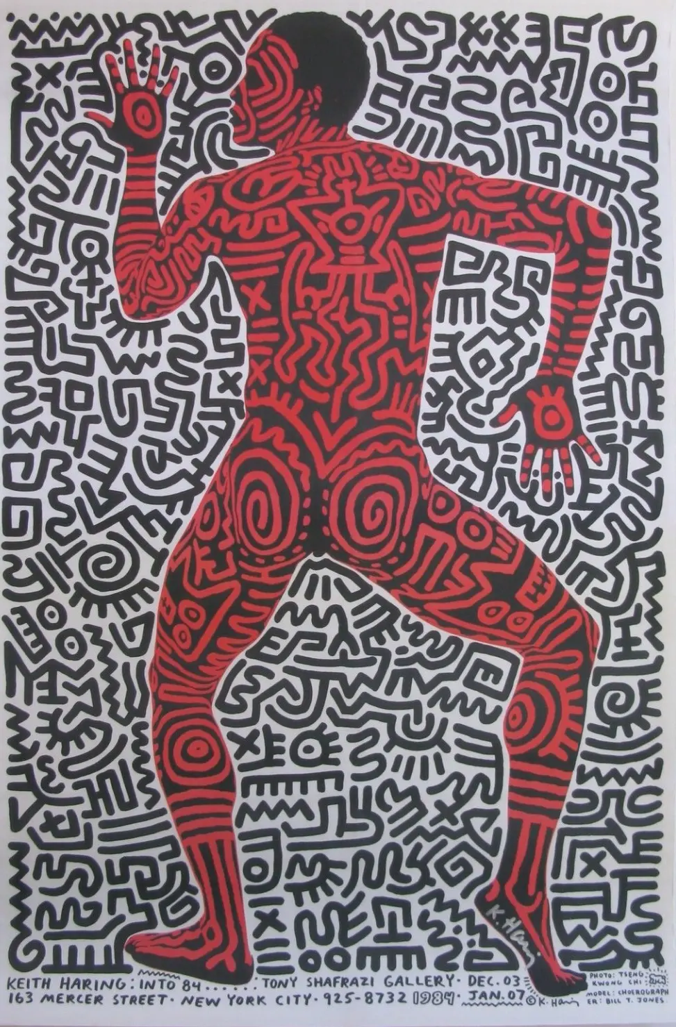 Signed Into 84 - Tony Shafrazi Vintage Gallery Poster