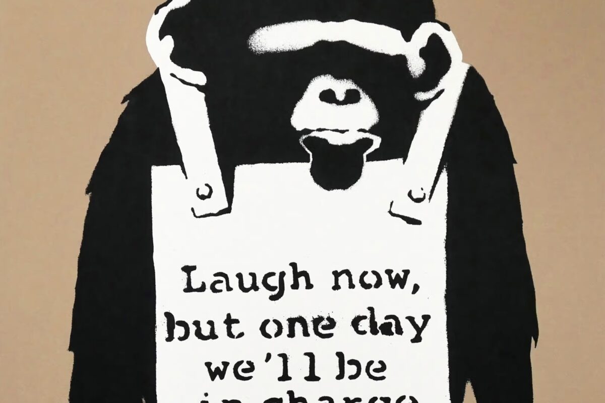 The Banksy Years - Monkey Queen バンクシー Monkey Queen | Banksy Buyers Guide | Hang-Up Gallery