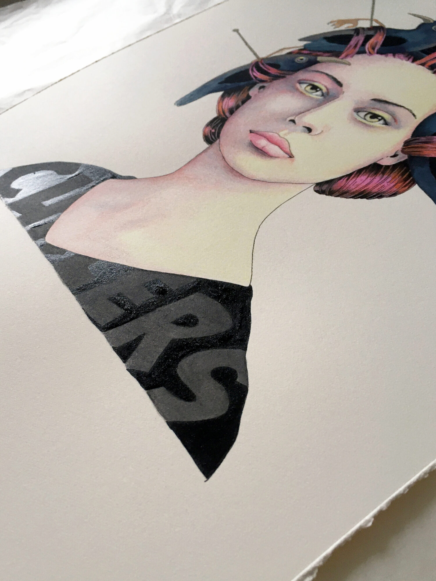 Detail of Curlers, 2022.