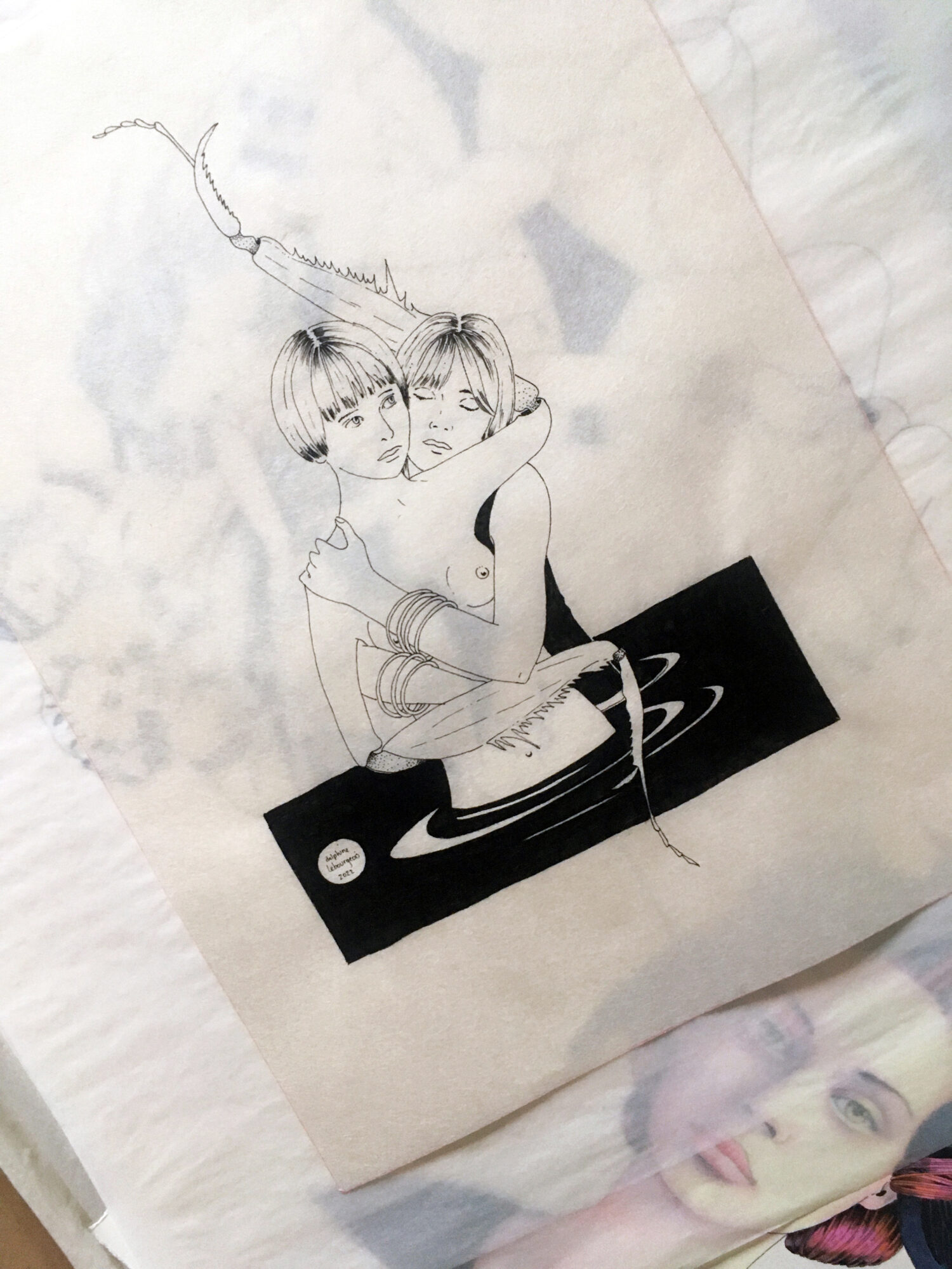 Detail of Love Bug (Black), 2022.