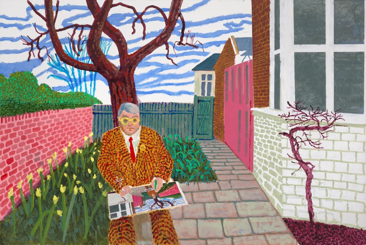 David Hockney, Play within a Play within a Play and Me with a Cigarette, 2024-2025