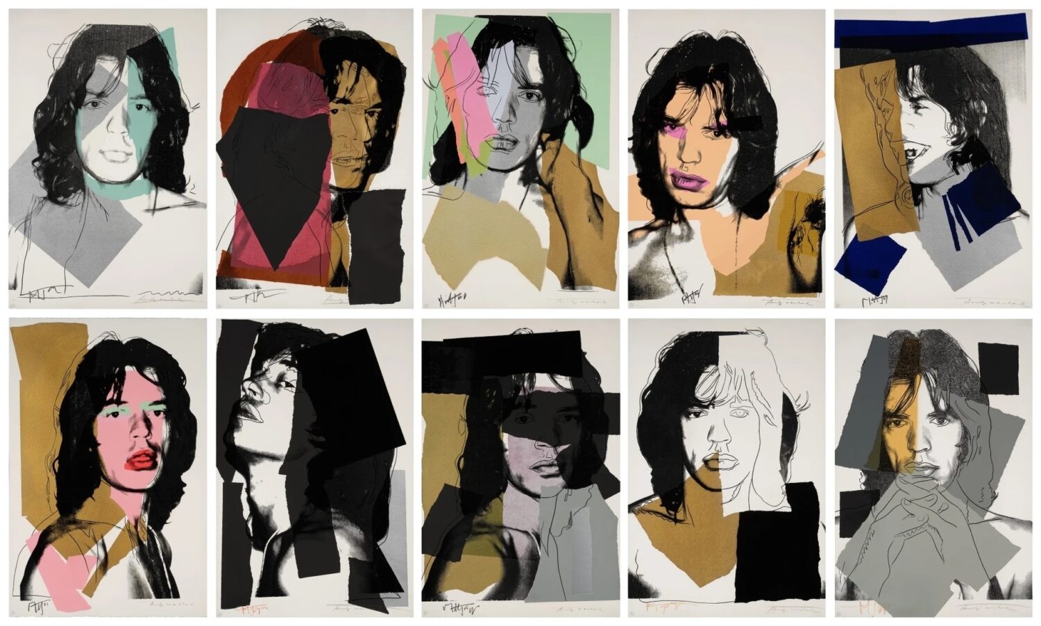 Andy Warhol, Mick Jagger (complete set), Sotheby's, New York, 27 October 2022, £1,664,114