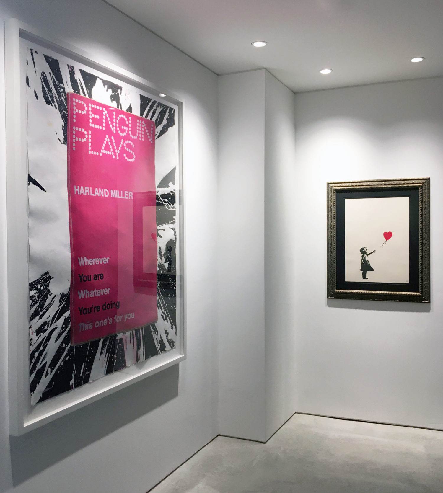 Banksy, Harland Miller and Bridget Riley
