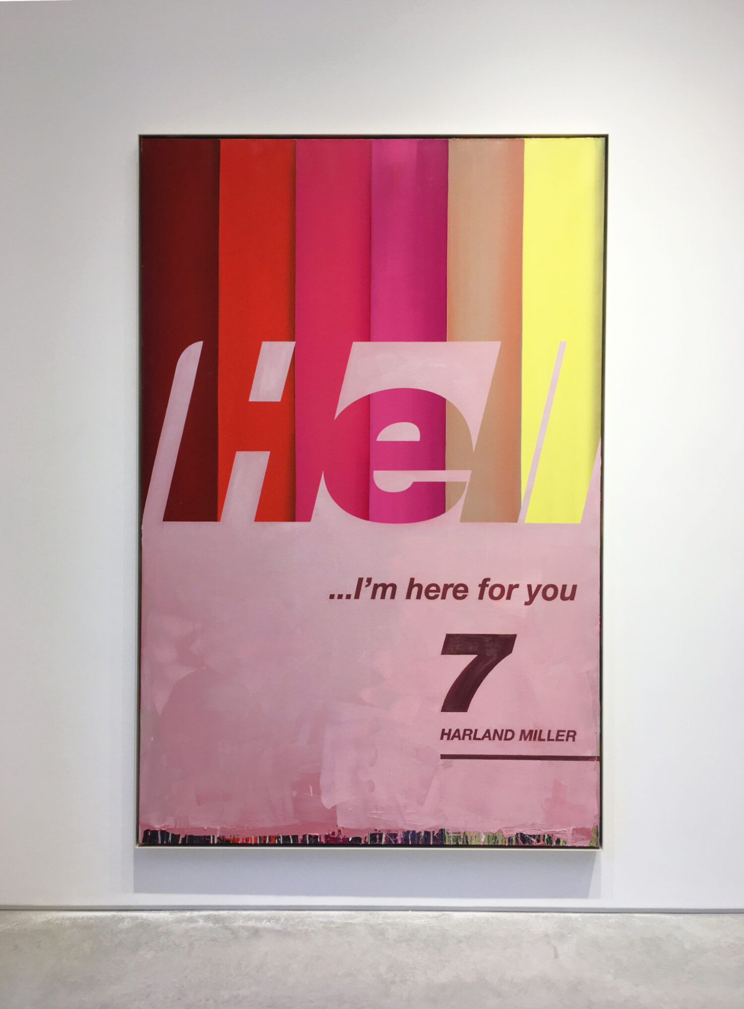 Hell... I'm Here For you 7, oil on canvas, 2017 on show at Hang-Up Gallery