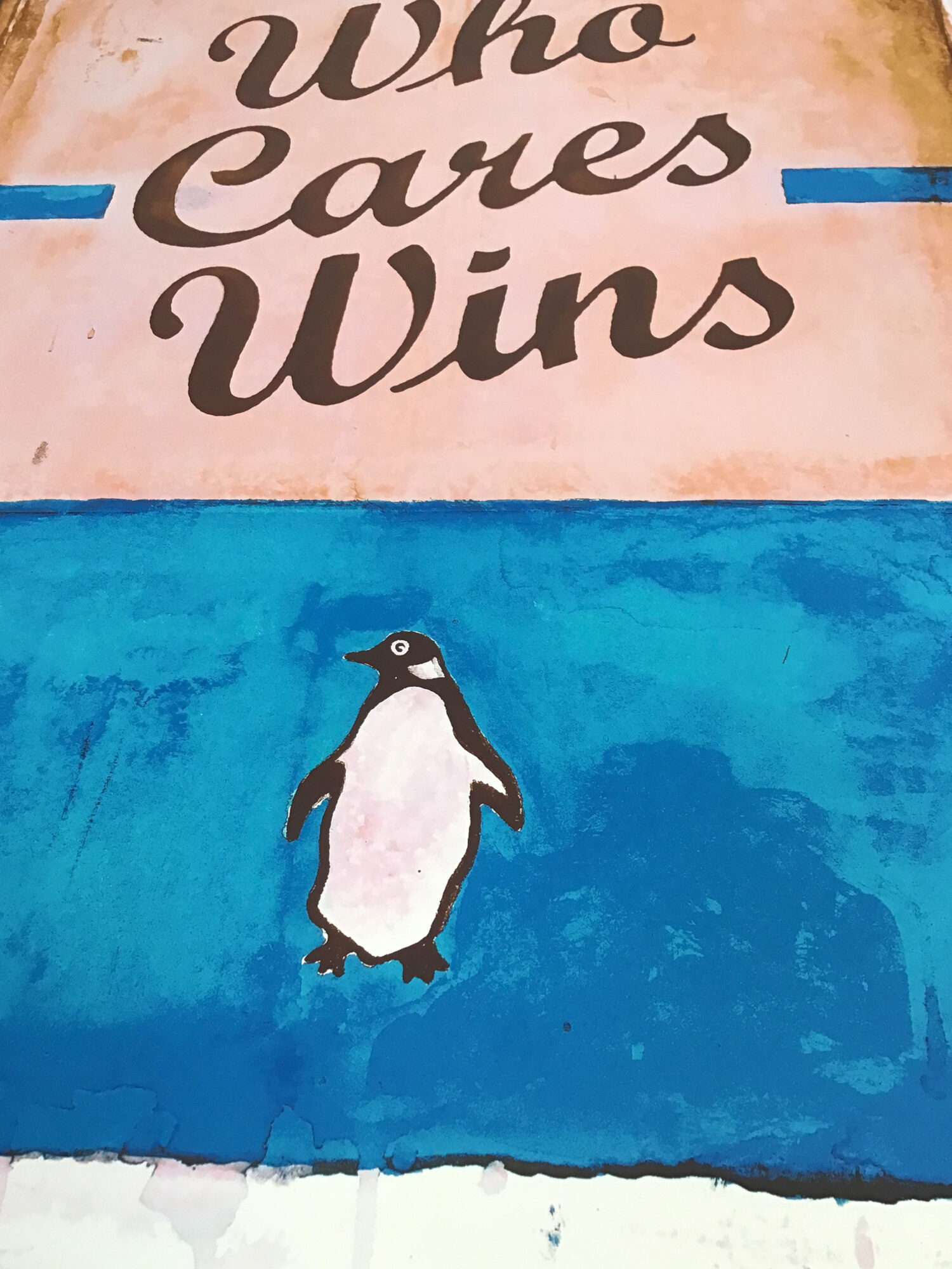 Who Cares Wins, screen print on paper, 2020.