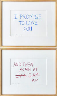 I Promise To Love You, And Then Again at 5am (Set of two)