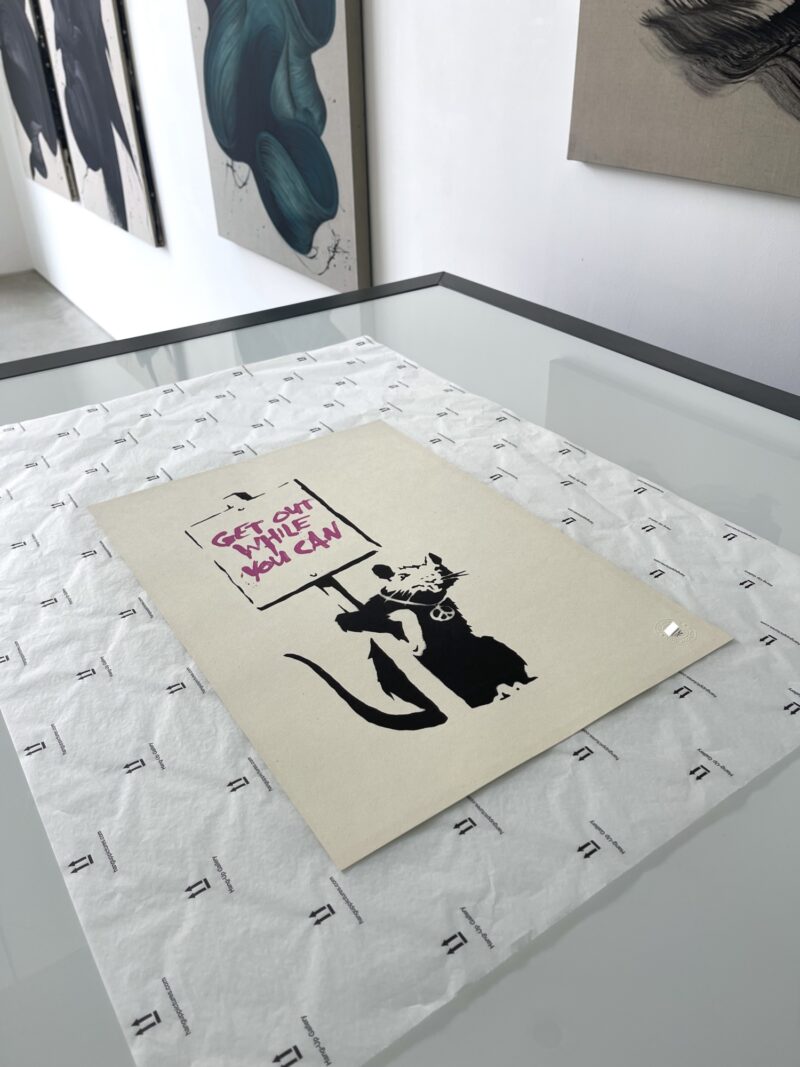 Banksy GOWYC Pink Unsigned front angle 5