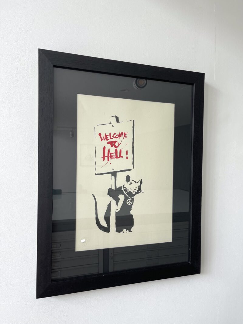 Banksy Welcome to Hell Unsigned angle left