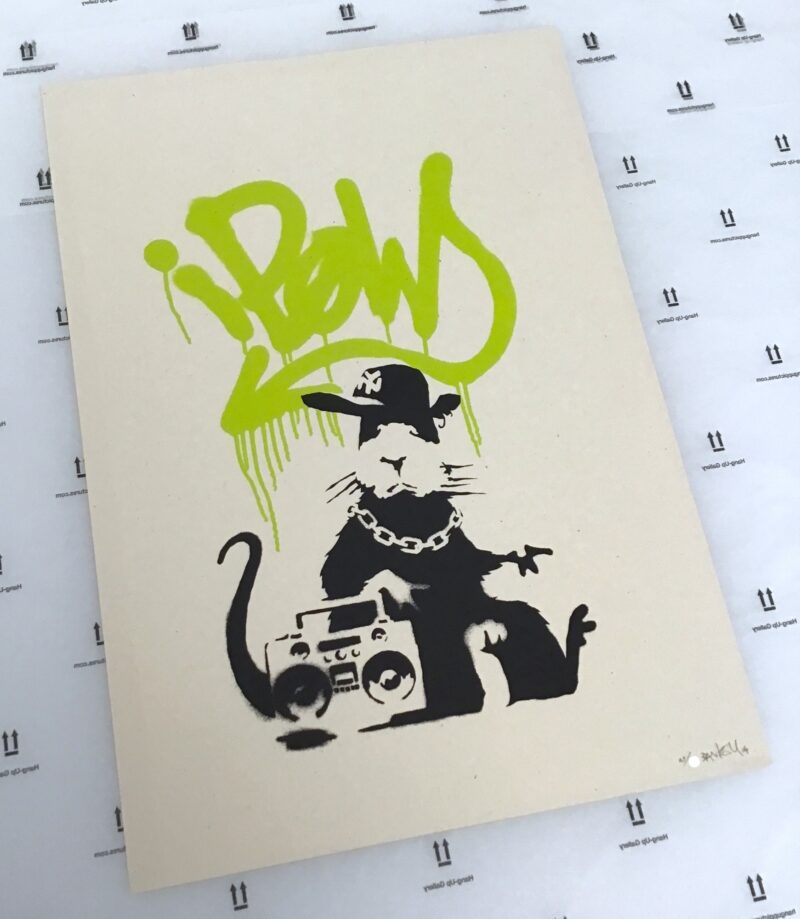 Angle banksy gangsta rat ap lime green 4