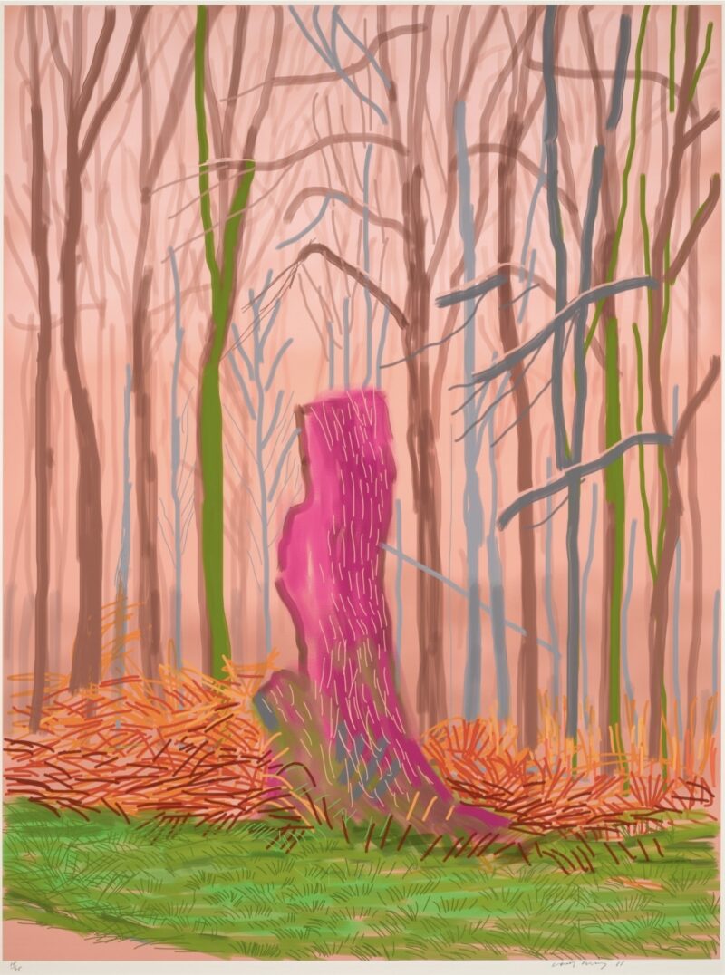 David hockney the arival of spring in woldgate 15 march