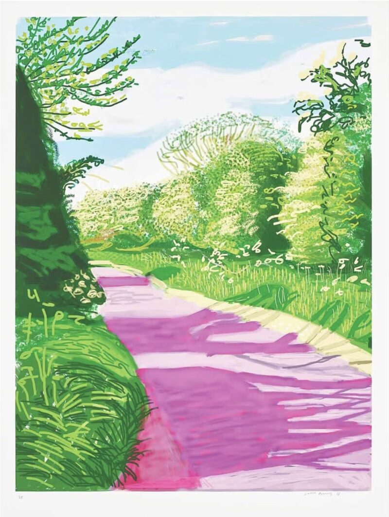 David hockney the arrival of spring in woldgate east yorkshire in 2011 31 may no 2